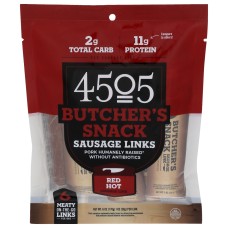 4505 MEATS: Red Hot Sausage Link, 6 oz