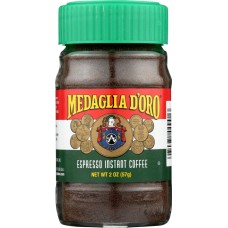 MEDAGLIA D ORO: Instant Espresso Coffee, 2 oz