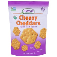 MILTONS: Cheesy Cheddars Cracker, 6 oz