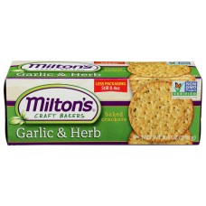 MILTONS: Gourmet Crackers Garlic Herb, 8.4 oz