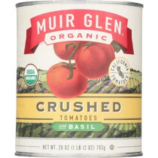 MUIR GLEN: Crushed Tomatoes With Basil, 28 oz