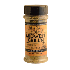 MDDOG&MER: Garlic Pepper Premium Seasoning Rub Sodium Free, 4 oz