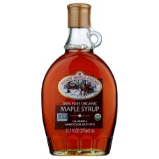 SHADY MAPLE FARM: Maple Syrup Amber Color Rich Taste, 12.7 oz