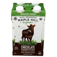 MAPLE HILL CREAMERY: Chocolate Reduced Fat Milk, 32 oz