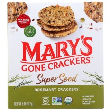 MARYS GONE CRACKERS: Super Seed Rosemary Crackers, 5 oz