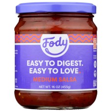 FODY FOOD CO: Medium Salsa, 16 oz