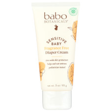 BABOBOTANI: Sensitive Baby Zinc Diaper Rash Cream, 3 oz BABOBOTANI: Sensitive Baby Zinc Diaper Rash Cream, 3 oz