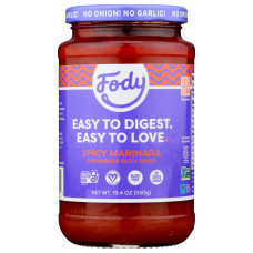 FODY FOOD CO: Spicy Marinara Arrabbiata Pasta Sauce, 19.4 oz FODY FOOD CO: Spicy Marinara Arrabbiata Pasta Sauce, 19.4 oz