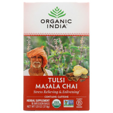 ORGANIC INDIA: Tulsi Masala Chai Tea, 18 bg