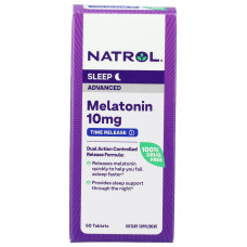 NATROL: Sleep Advanced Melatonin 10mg Time Release, 60 tb
