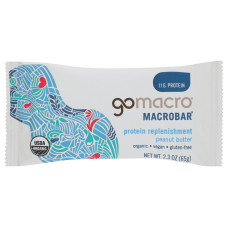 GOMACRO: Peanut Butter Protein Bar, 2.3 oz