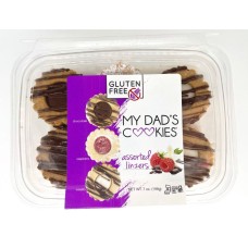 MY DADS COOKIES: Vanilla Linzer Assortment Cookies, 7 oz