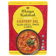 MAYA KAIMAL: Organic Everyday Dal Yellow Lentils Tomato Garlic, 10 oz