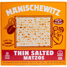 MANISCHEWITZ: Thin Salted Matzo, 10 oz