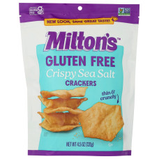 MILTONS: Gluten Free Crispy Sea Salt Baked Crackers, 4.5 oz