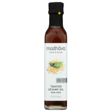MADHAVA: Toasted Sesame Oil, 8.45 fo