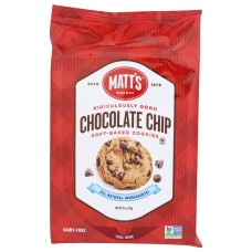 MATTS COOKIES: Chocolate Chip Cookies, 10.5 oz