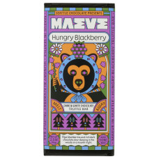 MAEVE: Hungry Blackberry Dark and White Chocolate Truffle Bar, 2.5 oz
