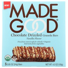 MADEGOOD: Vanilla Chocolate Drizzled Granola Bars, 4.2 oz