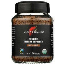 MOUNT HAGEN: Organic Instant Espresso Freeze Dried, 1.76 oz