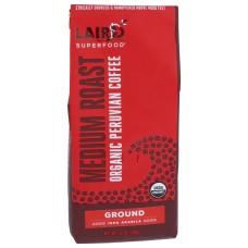 LAIRD SUPERFOOD: Peruvian Medium Roast Ground Coffee , 12 oz