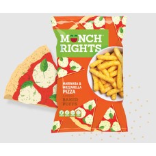 MUNCH RIGHTS: Pizza Baked Puffs, 12 oz