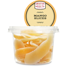 CREATIVE SNACK: Dried Mango Slices Cup, 7.5 oz