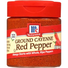 MC CORMICK: Ground Cayenne Red Pepper, 1 oz