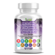 Melatonin, Valerian Root, L-Theanine, Ashwagandha & Deep Sleep, Stress Relief