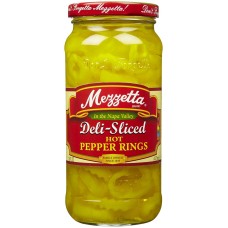 MEZZETTA: Deli-Sliced Hot Pepper Rings, 16 oz