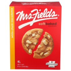 MRS FIELDS: Cookie White Chunk Macadamia, 8 oz