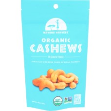 MAVUNO HARVEST: Organic Roasted Cashews, 4 oz