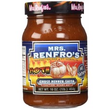 MRS. RENFRO'S GOURMET: Ghost Pepper Salsa Scary Hot, 16 oz