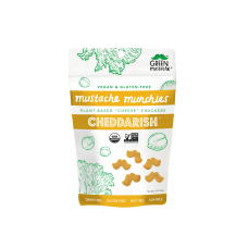 GREEN MUSTACHE: Crackers Vegan Cheddarish, 4 oz
