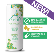 ASPIRE: Drink Energy Lemony Lime, 12 fo