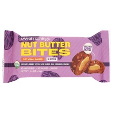SWEET NOTHINGS: Oatmeal Raisin and Peanut Butter Bar, 1.4 oz