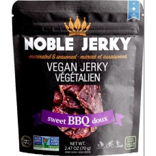 NOBLE JERKY: Sweet Bbq Vegan Jerky, 2.47 oz