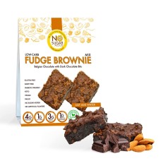 NO SUGAR ALOUD: Low Carb Fudge Brownie Mix, 10 oz