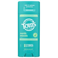 TOMS OF MAINE: North Woods Deodorant Stick, 3.25 oz