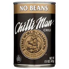 CHILLI MAN: No Beans Chili, 15 oz