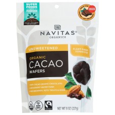 NAVITAS: Organic Cacao Wafers, 8 oz