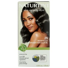 NATURTINT: Permanent Hair Color 2N Brown Black, 5.75 fo