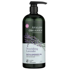 AVALON ORGANICS: Nourishing Lavender Bath and Shower Gel, 32 oz