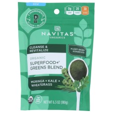 NAVITAS: Organic Superfood Greens Blend, 6.3 oz