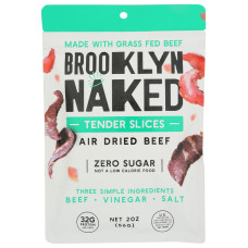 BROOKLYN BILTONG: Naked Meat Flavor Beef Jerky, 2 oz