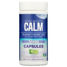 NATURAL VITALITY: Calm Sleep Magnesium Glycinate Capsules, 60 cp