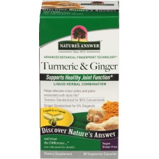 NATURES ANSWER: Tumeric Ginger, 90 vc