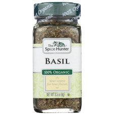 SPICE HUNTER: Basil Organic Leaves, 0.3 oz