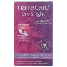 NATRACARE: Dry and Light Slim Incontinence Pads, 20 pc NATRACARE: Dry and Light Slim Incontinence Pads, 20 pc