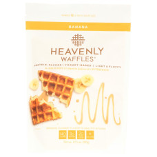 HEAVENLY WAFFLES: Banana Heavenly Waffles Mix, 13.5 oz HEAVENLY WAFFLES: Banana Heavenly Waffles Mix, 13.5 oz